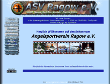 Tablet Screenshot of angelverein-ragow.de